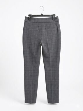 Dalia Gray Plaid Slim Dress Pants